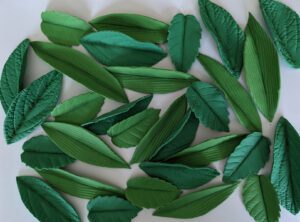 sugar paste leaves gum paste foliage cake decoration
