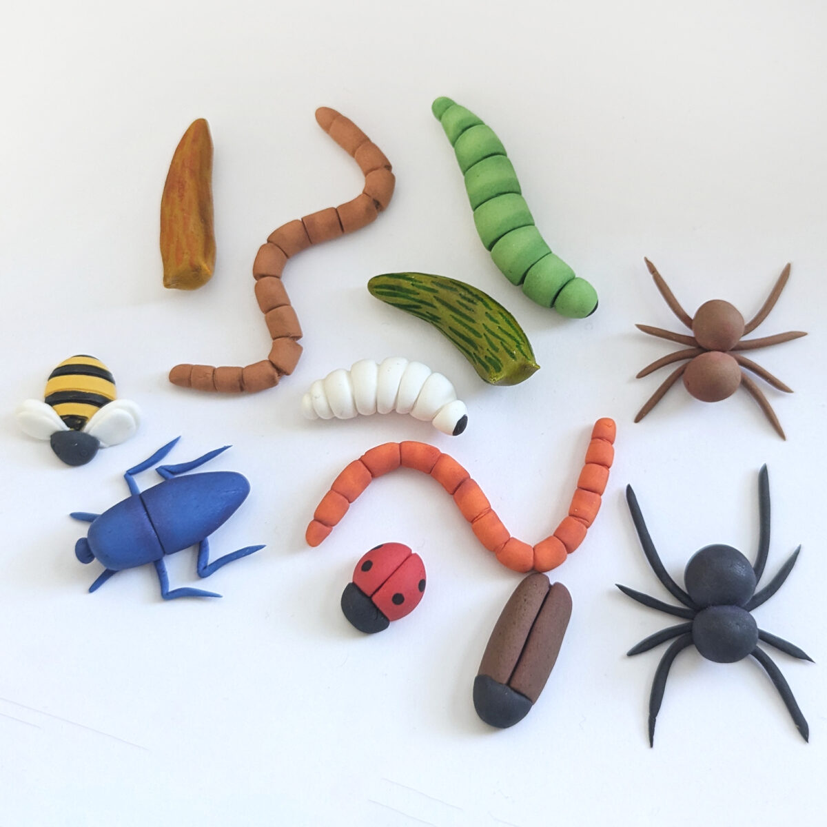 Bugs and botanical cake toppers Handmade bugs and botanical cake toppers